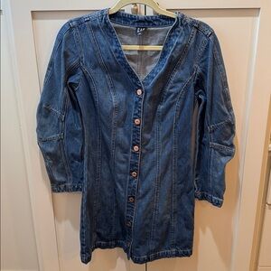 GAP Dark Blue Denim Dress
